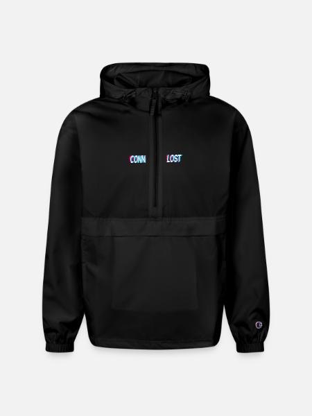 Connection Lost - Champion Packable Jacket - black