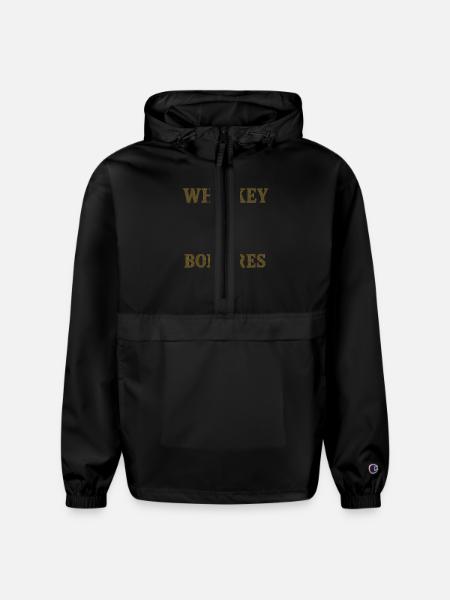 Whiskey Bonfires - Champion Packable Jacket - black