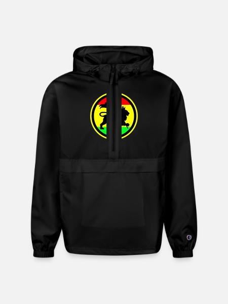 Rasta Lion - Champion Packable Jacket - black