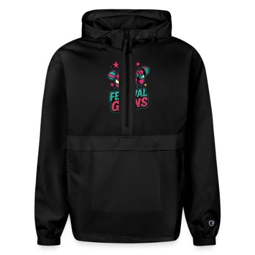 Festival of Gains Funny Gym Santa Christmas - Champion Packable Jacket