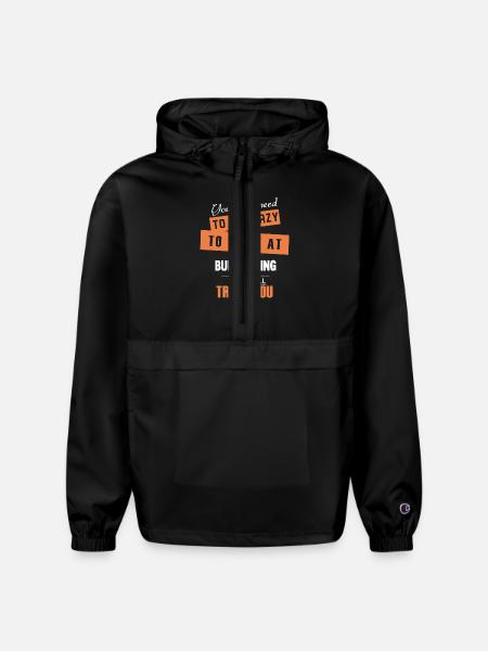 Burger King Shirt - Champion Packable Jacket - black - Front