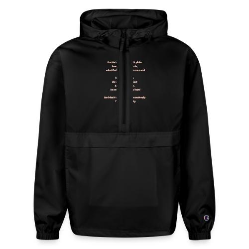 Pinkish Micah 6:8 - Champion Packable Jacket