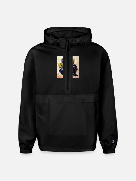 Big or berries? - Champion Packable Jacket - black