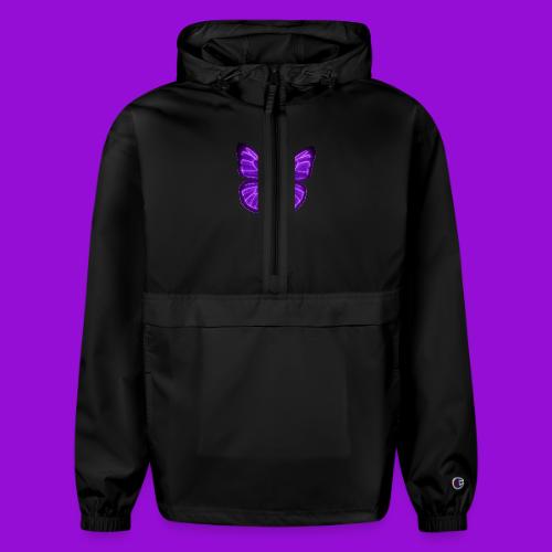 Neon Purple Butterfly - Champion Packable Jacket