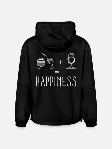 Radio Microphone Happiness - Champion Packable Jacket - black