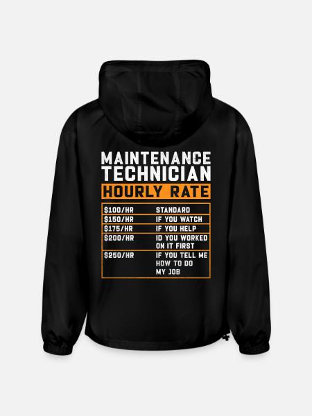 Maintenance Technician Hourly Rate - Champion Packable Jacket - black