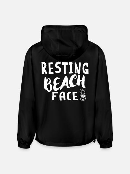 Resting Beach Face - Champion Packable Jacket - black