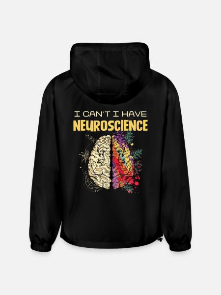 Neuroscience Brain Popart - Champion Packable Jacket - black