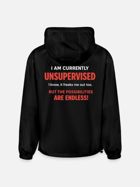 Endless Possibilities Unsupervised - Champion Packable Jacket - black