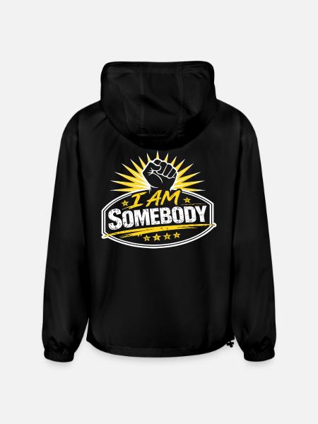 I Am Somebody Sunburst Badge - Champion Packable Jacket - black