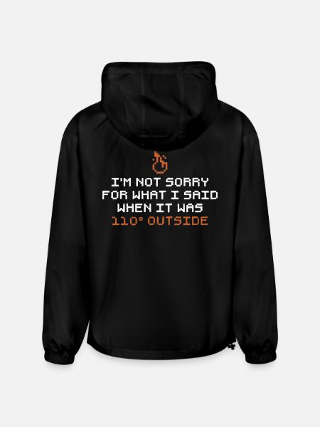 I'm Not Sorry - Champion Packable Jacket - black