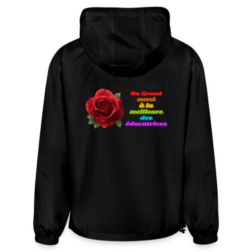 Thank You Educator: Pink and Rainbow Message - Champion Packable Jacket