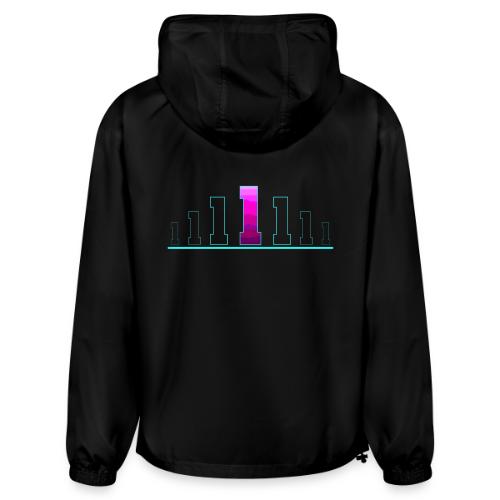 Number 1 in Magenta: Varsity Font - Champion Packable Jacket