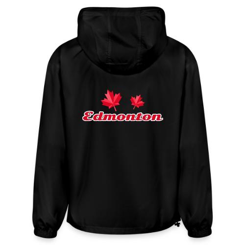 Edmonton with two red maple leaves - Champion Packable Jacket