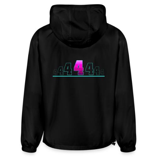 Number 4 in Magenta: Varsity Font - Champion Packable Jacket