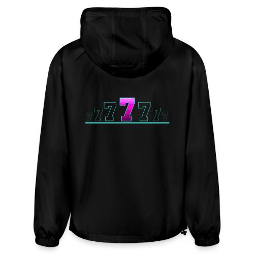 Number 7 in Magenta: Varsity Font - Champion Packable Jacket