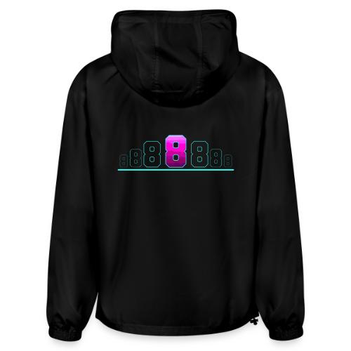 Number 8 in Magenta: Varsity Font - Champion Packable Jacket
