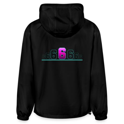 Number 6 in Magenta: Varsity Font - Champion Packable Jacket