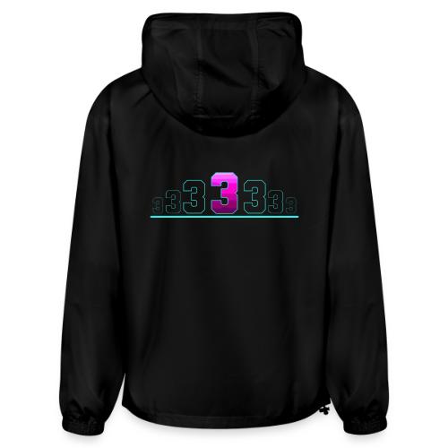Number 3 in Magenta: Varsity Font - Champion Packable Jacket