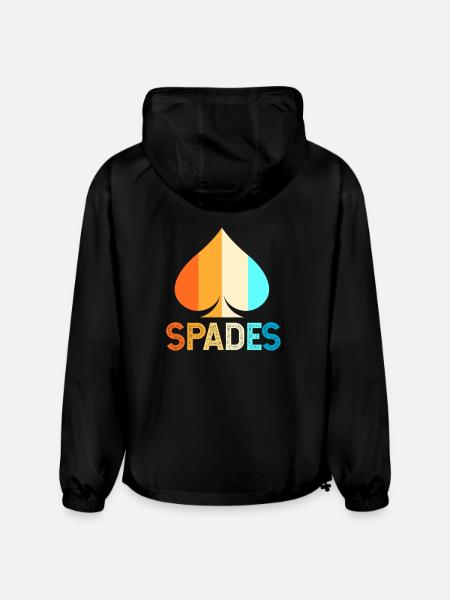 Spades Card Game Player - Champion Packable Jacket - black