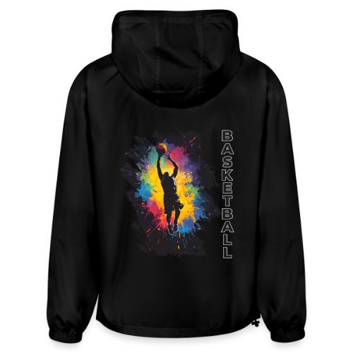 High Energy Basketball Paint Splatter Art - Champion Packable Jacket