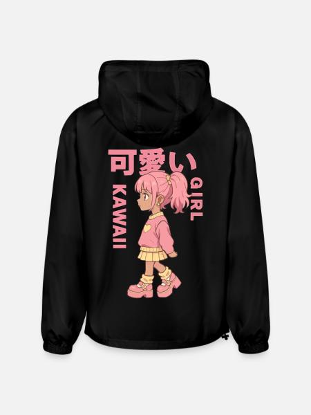 Kawaii Girl - Champion Packable Jacket - black