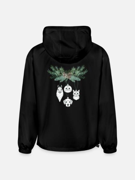 Animal Ornament Festivity - Champion Packable Jacket - black