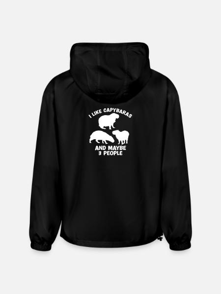 Capybara zoo animal design - Champion Packable Jacket - black