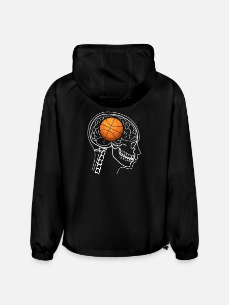 BASKETBALL BRAIN ON X-RAY DESIGN - Champion Packable Jacket - black