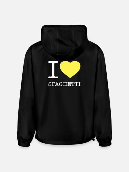 I LOVE SPAGHETTI - Champion Packable Jacket - black