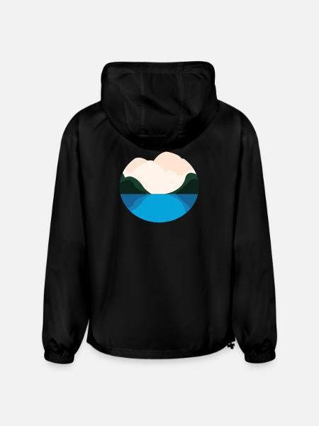 Lake Landscape - Champion Packable Jacket - black