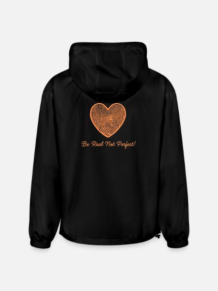 Fingerprint Heart Custom Design - Champion Packable Jacket - black