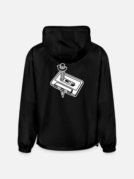 Unique Cassette Mixtape Relationship - Champion Packable Jacket - black