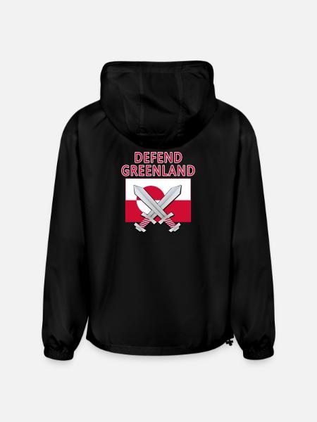 DEFEND GREENLAND - Champion Packable Jacket - black