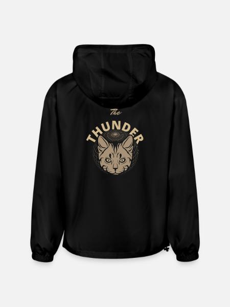 Solar Feline Emblem - Champion Packable Jacket - black