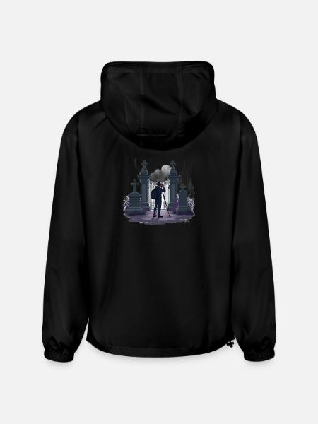 Gothic Cemetery Gate Photographer - Champion Packable Jacket - black