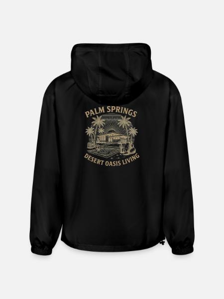 Desert Oasis Sunset Bench - Champion Packable Jacket - black