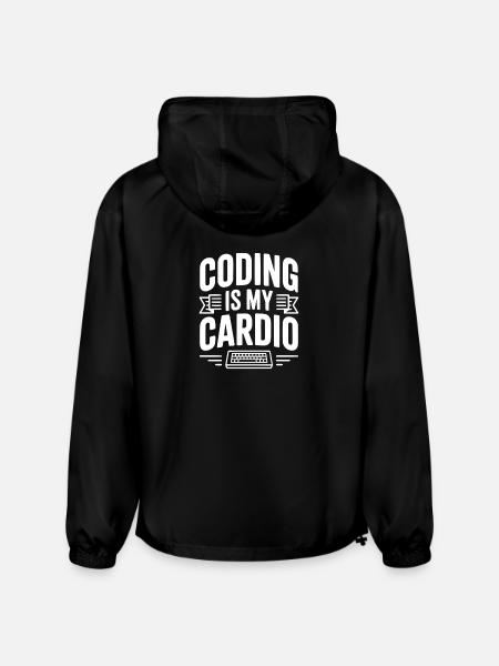 Coding Is My Cardio - Champion Packable Jacket - black