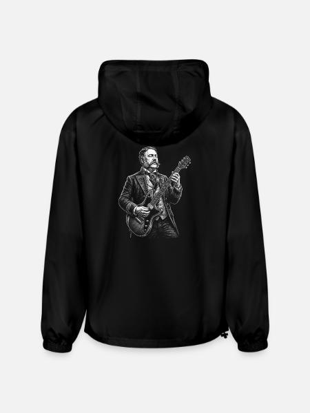 Chester A. Arthur Playing Guitar - Champion Packable Jacket - black