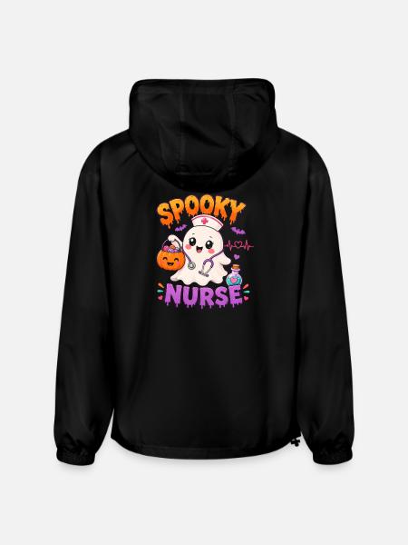 Spooky Nurse Halloween - Champion Packable Jacket - black