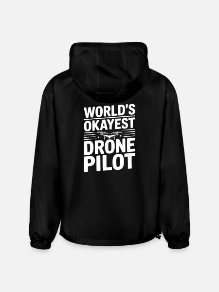 World's Okayest Drone Pilot - Champion Packable Jacket - black
