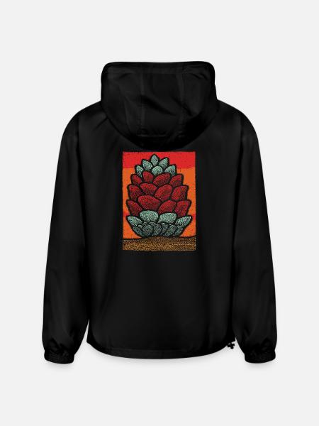 Stacked Pine Cone Pop Art - Champion Packable Jacket - black