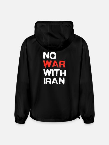 No_War_With_Iran_Peace_Statement - Champion Packable Jacket - black