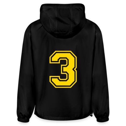 Number 3 in a classic athletic collegiate font - Champion Packable Jacket