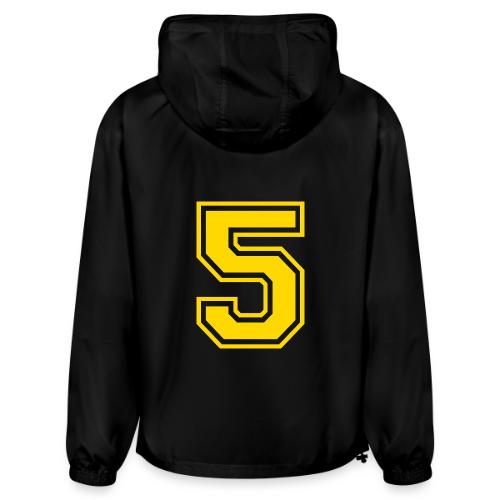 Number 5 in a classic athletic collegiate font - Champion Packable Jacket