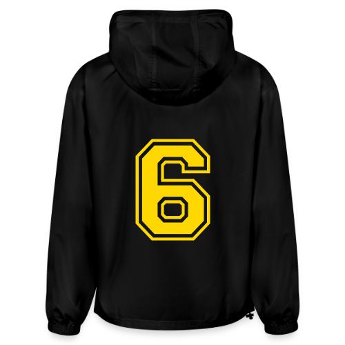 Number 6 in a classic athletic collegiate font - Champion Packable Jacket