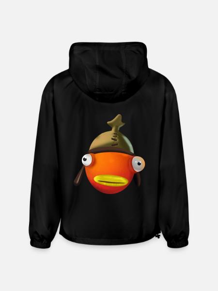 Fish face cartoon - Champion Packable Jacket - black