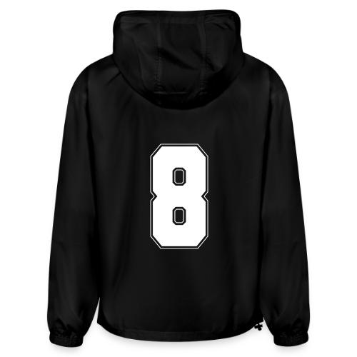 White Number 8 – Varsity Font - Champion Packable Jacket