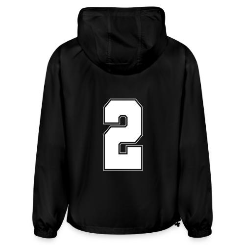 White Number 2 – Varsity Font - Champion Packable Jacket