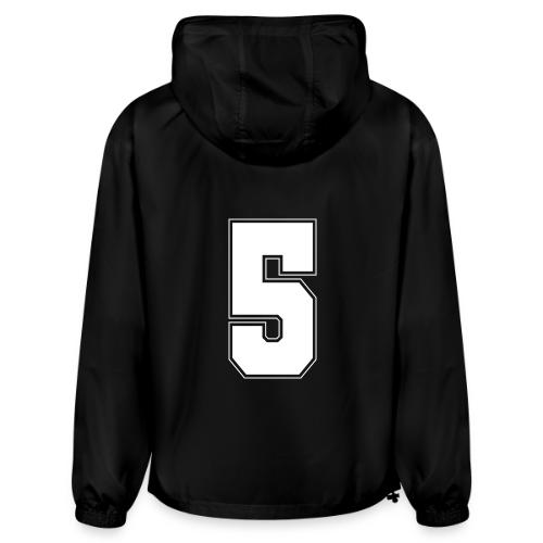 White Number 5 – Varsity Font - Champion Packable Jacket